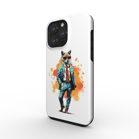 stylish wolf Tough Phone Case